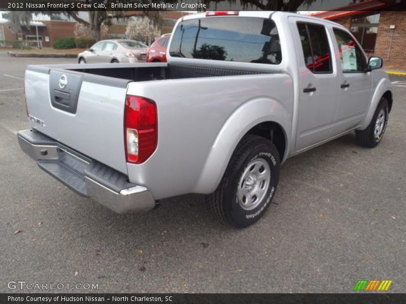 Brilliant Silver Metallic / Graphite 2012 Nissan Frontier S Crew Cab