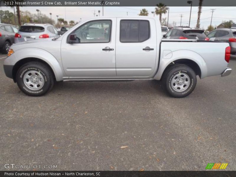 Brilliant Silver Metallic / Graphite 2012 Nissan Frontier S Crew Cab