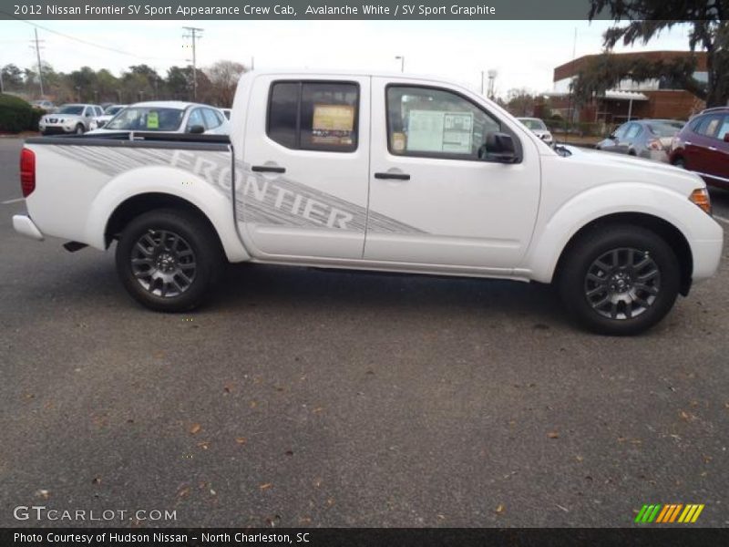 Avalanche White / SV Sport Graphite 2012 Nissan Frontier SV Sport Appearance Crew Cab