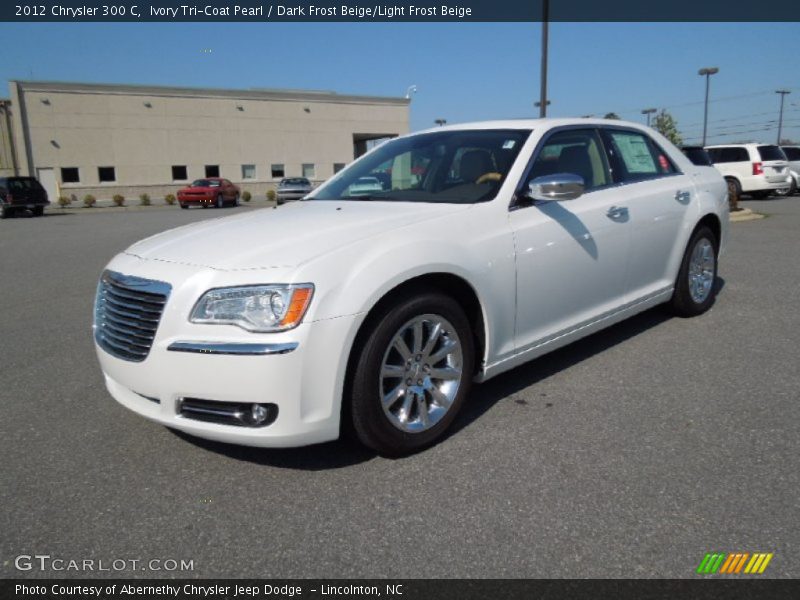 Ivory Tri-Coat Pearl / Dark Frost Beige/Light Frost Beige 2012 Chrysler 300 C