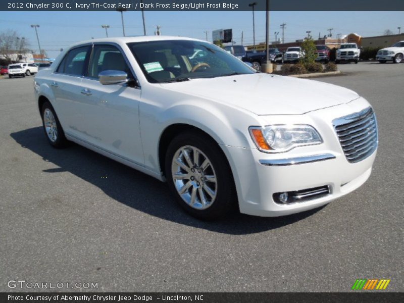 Ivory Tri-Coat Pearl / Dark Frost Beige/Light Frost Beige 2012 Chrysler 300 C