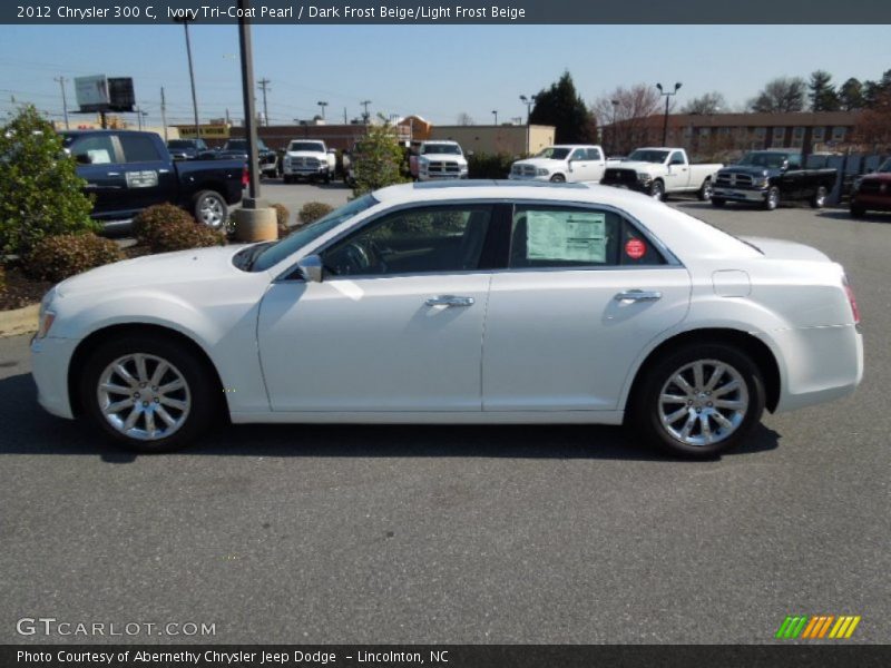 Ivory Tri-Coat Pearl / Dark Frost Beige/Light Frost Beige 2012 Chrysler 300 C