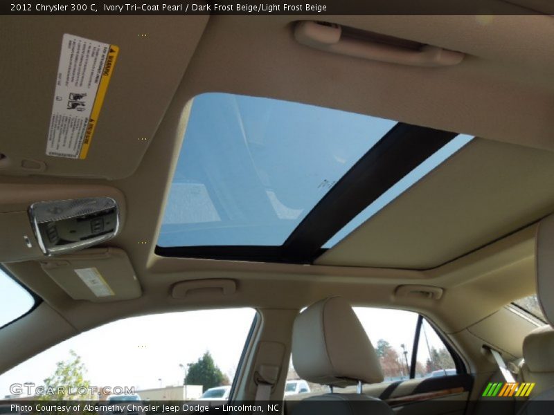 Ivory Tri-Coat Pearl / Dark Frost Beige/Light Frost Beige 2012 Chrysler 300 C