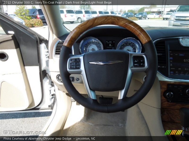 Ivory Tri-Coat Pearl / Dark Frost Beige/Light Frost Beige 2012 Chrysler 300 C