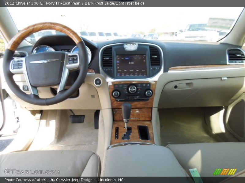 Ivory Tri-Coat Pearl / Dark Frost Beige/Light Frost Beige 2012 Chrysler 300 C