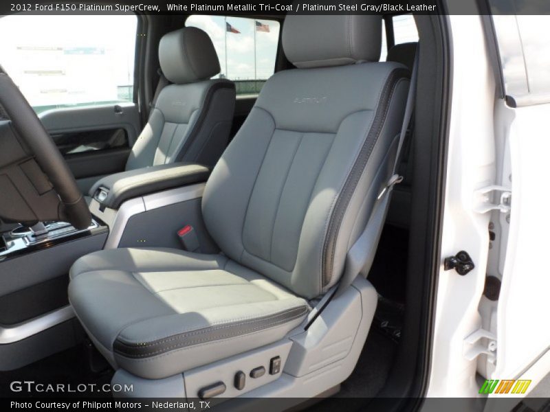 Front Seat of 2012 F150 Platinum SuperCrew