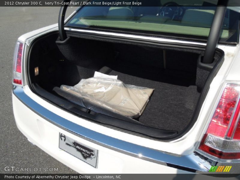Ivory Tri-Coat Pearl / Dark Frost Beige/Light Frost Beige 2012 Chrysler 300 C