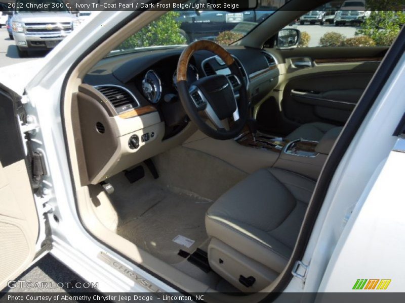 Ivory Tri-Coat Pearl / Dark Frost Beige/Light Frost Beige 2012 Chrysler 300 C
