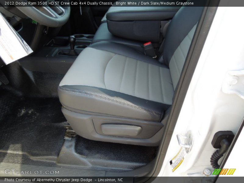 Bright White / Dark Slate/Medium Graystone 2012 Dodge Ram 3500 HD ST Crew Cab 4x4 Dually Chassis