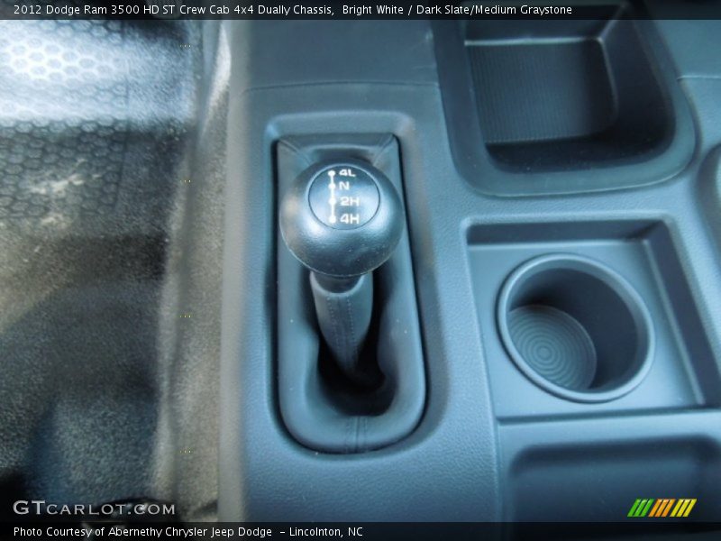 Bright White / Dark Slate/Medium Graystone 2012 Dodge Ram 3500 HD ST Crew Cab 4x4 Dually Chassis