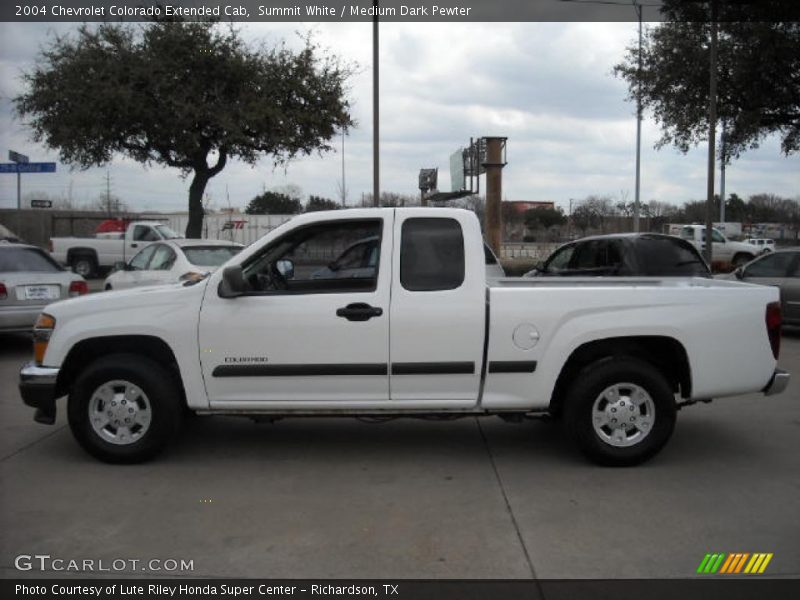 Summit White / Medium Dark Pewter 2004 Chevrolet Colorado Extended Cab