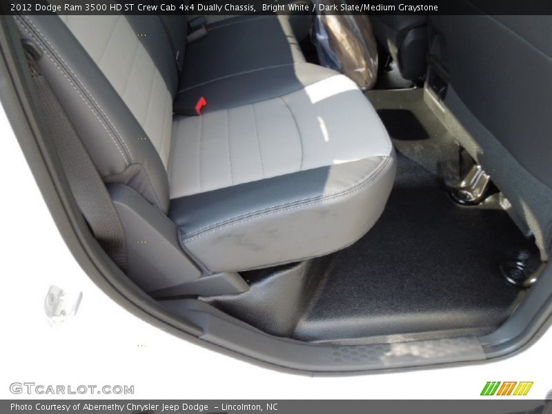 Bright White / Dark Slate/Medium Graystone 2012 Dodge Ram 3500 HD ST Crew Cab 4x4 Dually Chassis