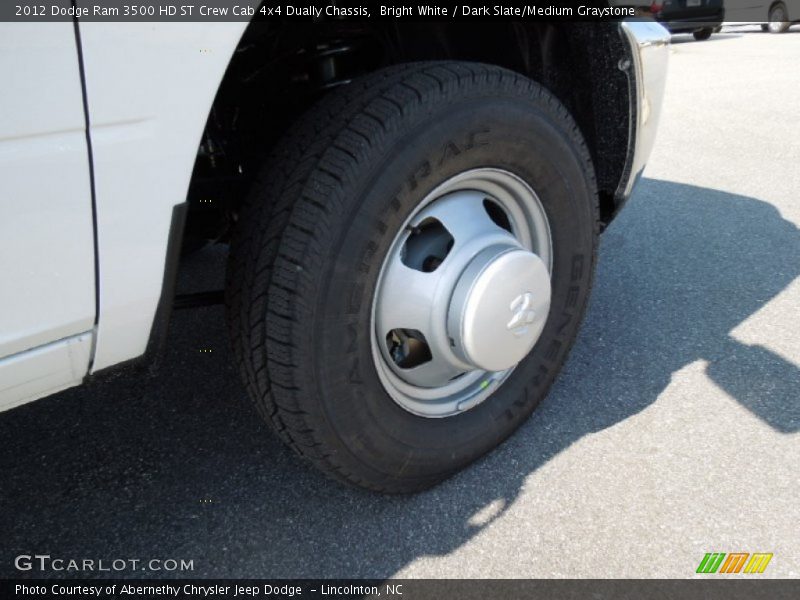 Bright White / Dark Slate/Medium Graystone 2012 Dodge Ram 3500 HD ST Crew Cab 4x4 Dually Chassis