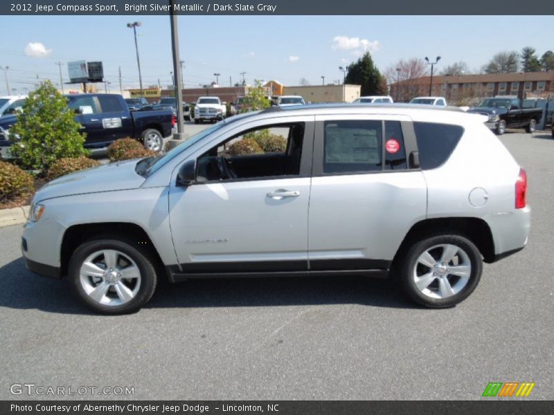 Bright Silver Metallic / Dark Slate Gray 2012 Jeep Compass Sport