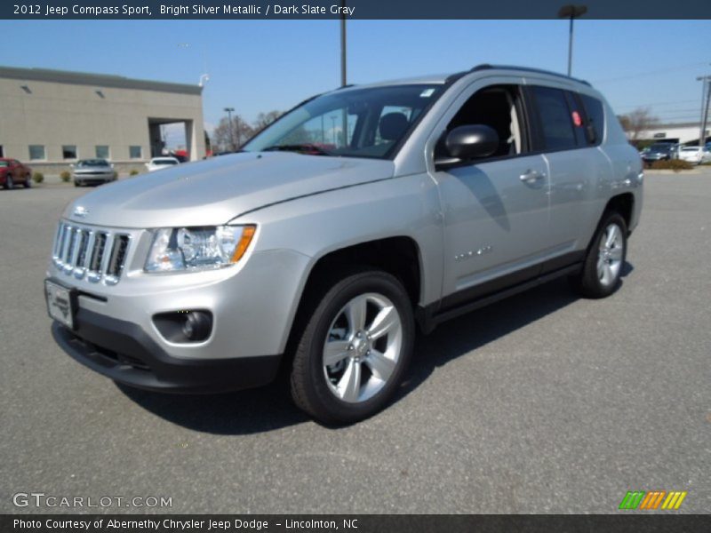 Bright Silver Metallic / Dark Slate Gray 2012 Jeep Compass Sport
