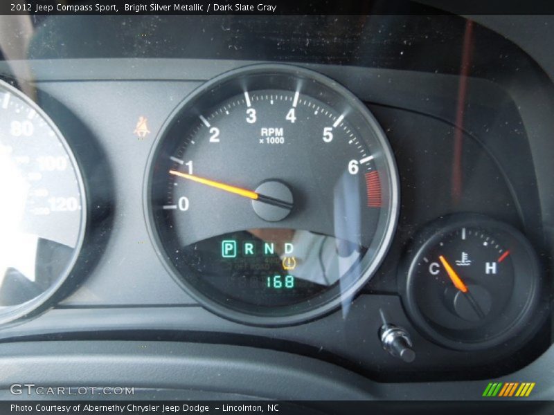 Bright Silver Metallic / Dark Slate Gray 2012 Jeep Compass Sport