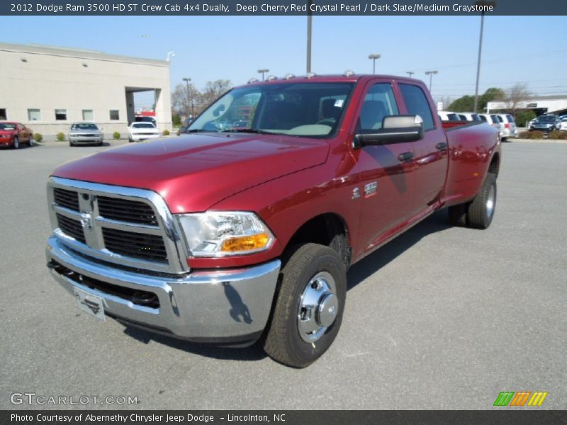 Deep Cherry Red Crystal Pearl / Dark Slate/Medium Graystone 2012 Dodge Ram 3500 HD ST Crew Cab 4x4 Dually