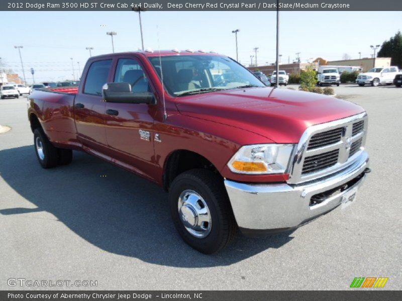 Deep Cherry Red Crystal Pearl / Dark Slate/Medium Graystone 2012 Dodge Ram 3500 HD ST Crew Cab 4x4 Dually