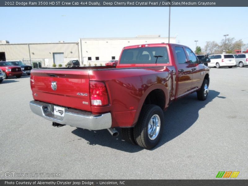 Deep Cherry Red Crystal Pearl / Dark Slate/Medium Graystone 2012 Dodge Ram 3500 HD ST Crew Cab 4x4 Dually