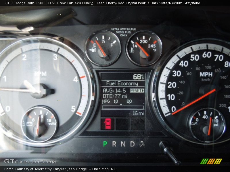 Deep Cherry Red Crystal Pearl / Dark Slate/Medium Graystone 2012 Dodge Ram 3500 HD ST Crew Cab 4x4 Dually