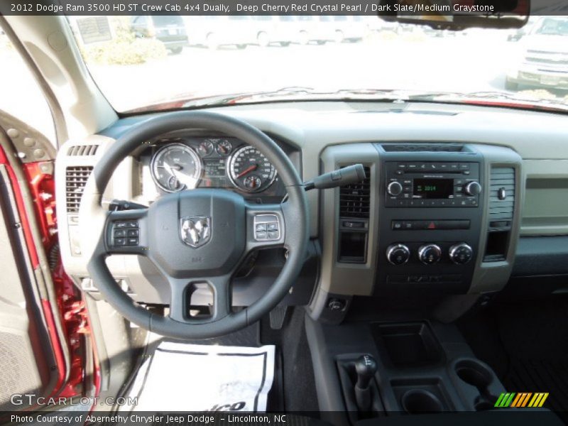 Deep Cherry Red Crystal Pearl / Dark Slate/Medium Graystone 2012 Dodge Ram 3500 HD ST Crew Cab 4x4 Dually