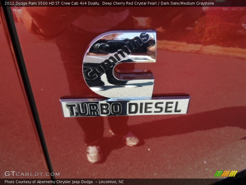 Deep Cherry Red Crystal Pearl / Dark Slate/Medium Graystone 2012 Dodge Ram 3500 HD ST Crew Cab 4x4 Dually