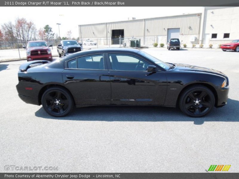 Pitch Black / Black/Mopar Blue 2011 Dodge Charger R/T Mopar '11
