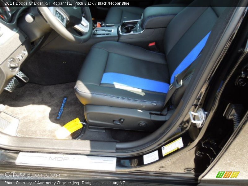 Pitch Black / Black/Mopar Blue 2011 Dodge Charger R/T Mopar '11