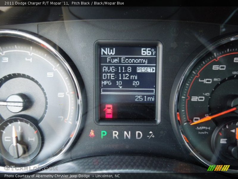 Pitch Black / Black/Mopar Blue 2011 Dodge Charger R/T Mopar '11