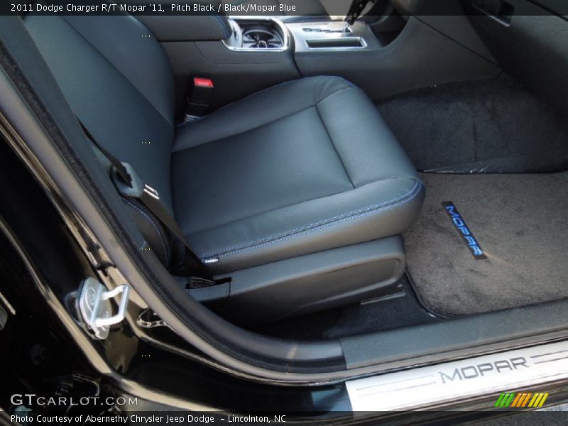 Pitch Black / Black/Mopar Blue 2011 Dodge Charger R/T Mopar '11