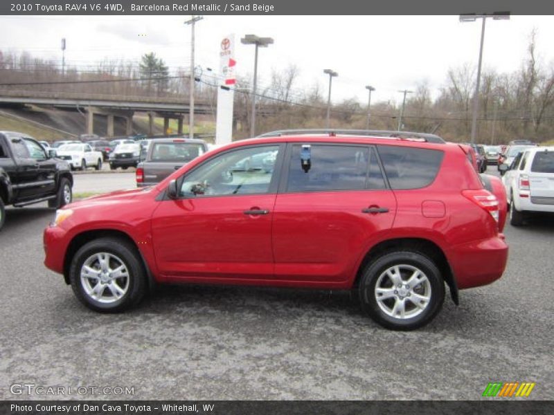 Barcelona Red Metallic / Sand Beige 2010 Toyota RAV4 V6 4WD