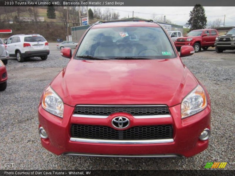 Barcelona Red Metallic / Sand Beige 2010 Toyota RAV4 Limited 4WD