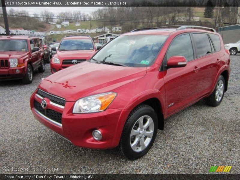 Barcelona Red Metallic / Sand Beige 2010 Toyota RAV4 Limited 4WD