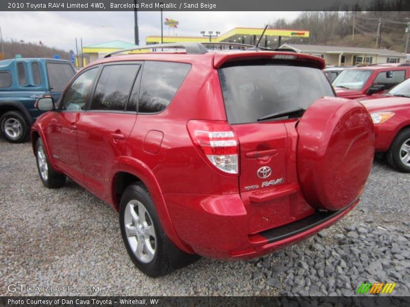 Barcelona Red Metallic / Sand Beige 2010 Toyota RAV4 Limited 4WD