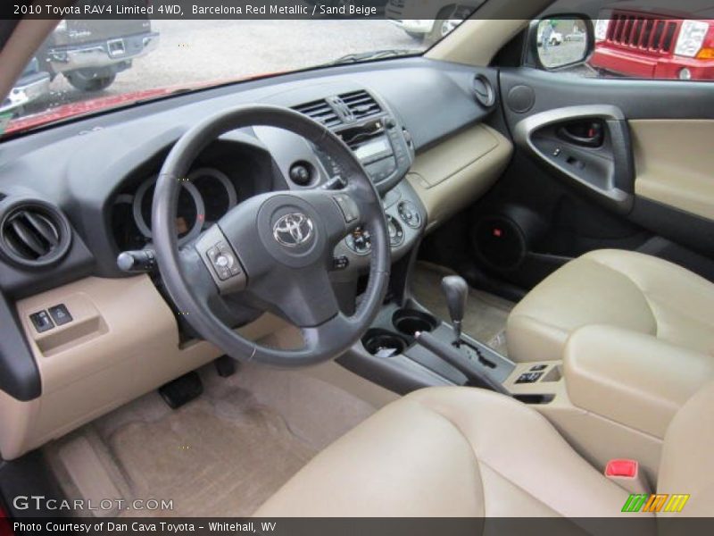 Barcelona Red Metallic / Sand Beige 2010 Toyota RAV4 Limited 4WD