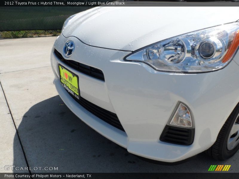 Moonglow / Light Blue Gray/Black 2012 Toyota Prius c Hybrid Three