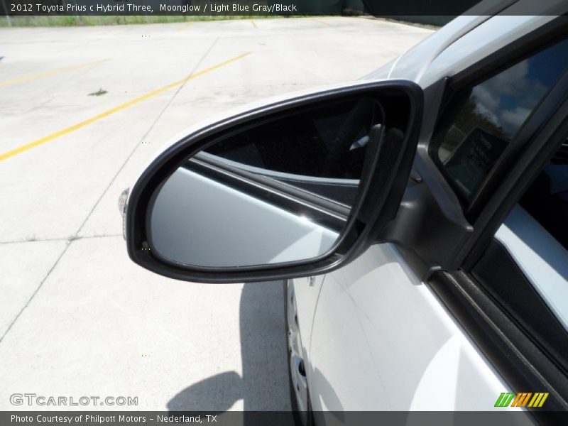 Moonglow / Light Blue Gray/Black 2012 Toyota Prius c Hybrid Three