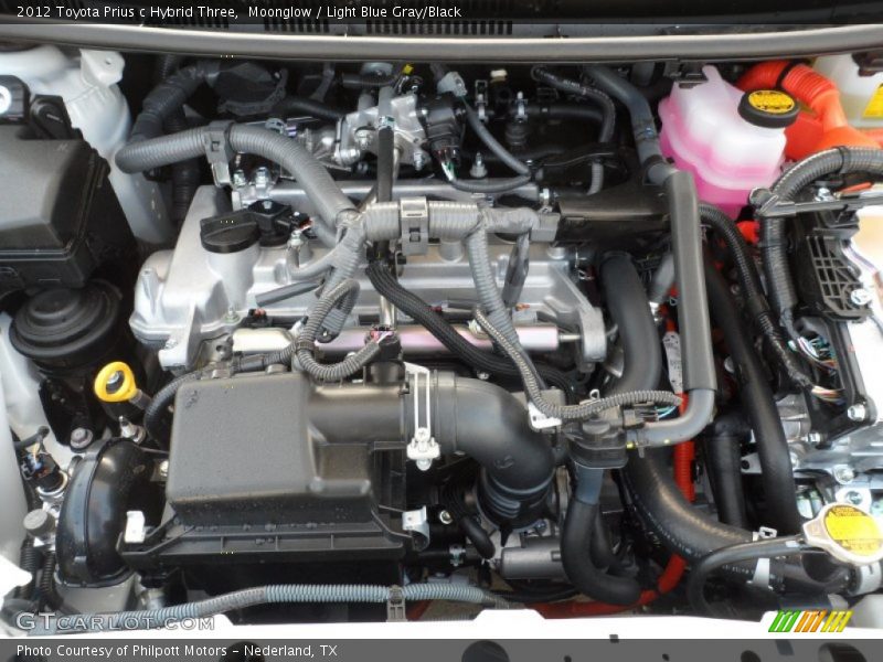  2012 Prius c Hybrid Three Engine - 1.5 Liter DOHC 16-Valve VVT-i 4 Cylinder Gasoline/Electric Hybrid