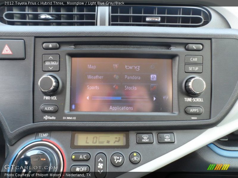 Controls of 2012 Prius c Hybrid Three
