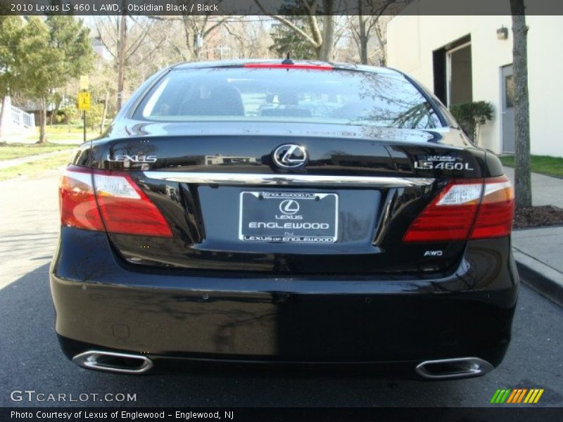 Obsidian Black / Black 2010 Lexus LS 460 L AWD