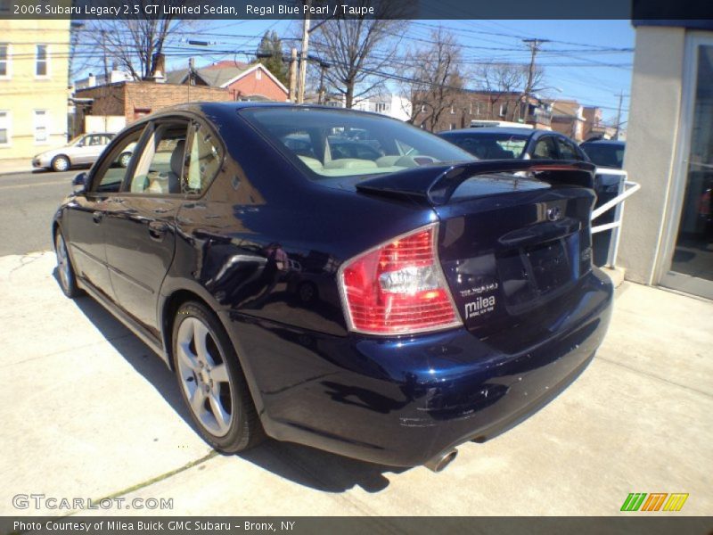 Regal Blue Pearl / Taupe 2006 Subaru Legacy 2.5 GT Limited Sedan