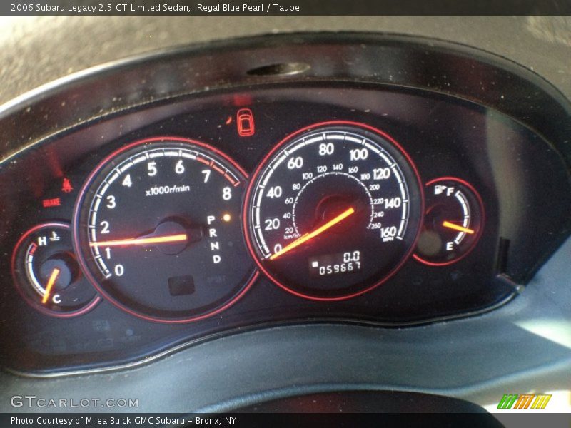 Regal Blue Pearl / Taupe 2006 Subaru Legacy 2.5 GT Limited Sedan