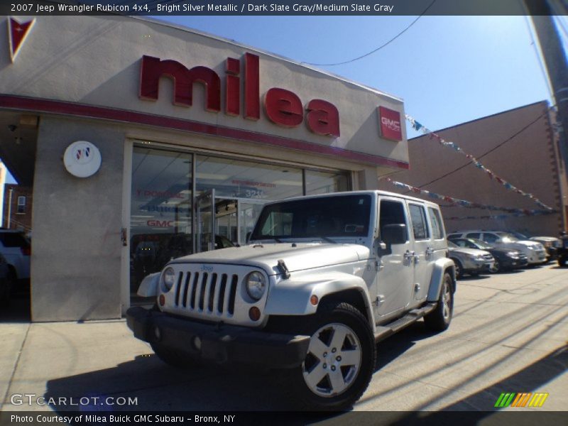 Bright Silver Metallic / Dark Slate Gray/Medium Slate Gray 2007 Jeep Wrangler Rubicon 4x4