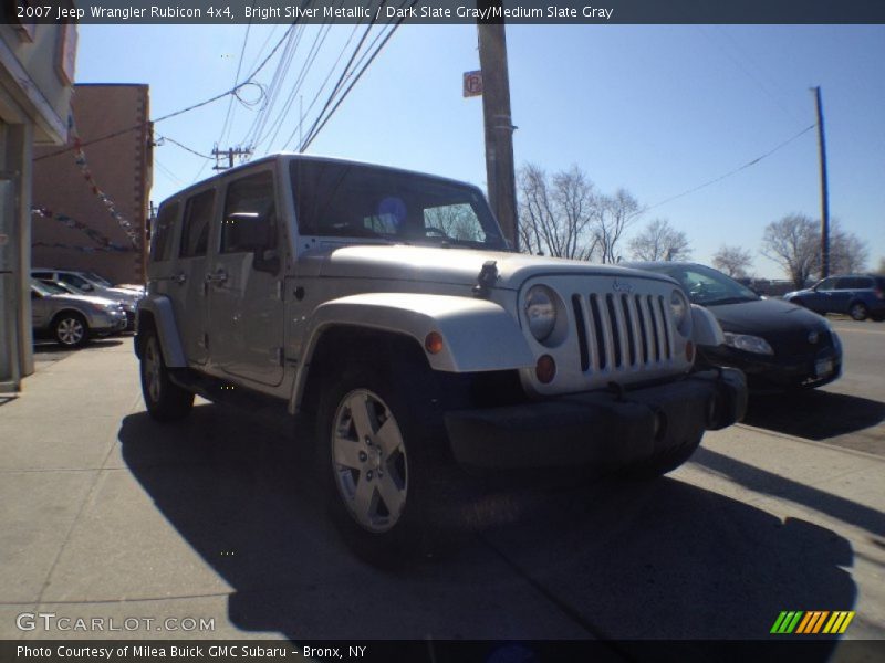Bright Silver Metallic / Dark Slate Gray/Medium Slate Gray 2007 Jeep Wrangler Rubicon 4x4