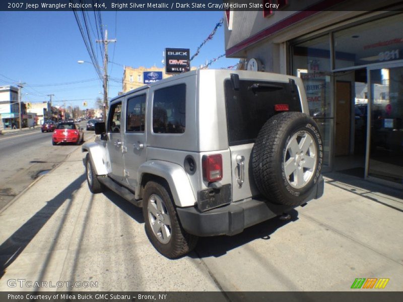 Bright Silver Metallic / Dark Slate Gray/Medium Slate Gray 2007 Jeep Wrangler Rubicon 4x4