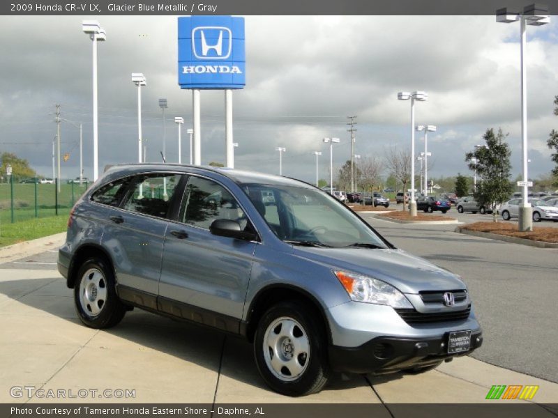 Glacier Blue Metallic / Gray 2009 Honda CR-V LX