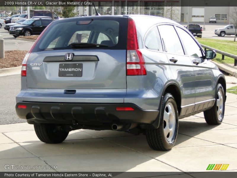 Glacier Blue Metallic / Gray 2009 Honda CR-V LX