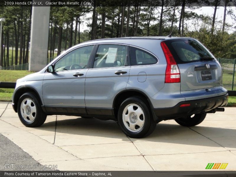 Glacier Blue Metallic / Gray 2009 Honda CR-V LX