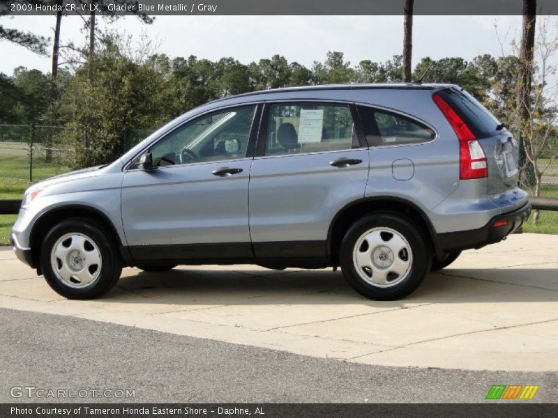 Glacier Blue Metallic / Gray 2009 Honda CR-V LX