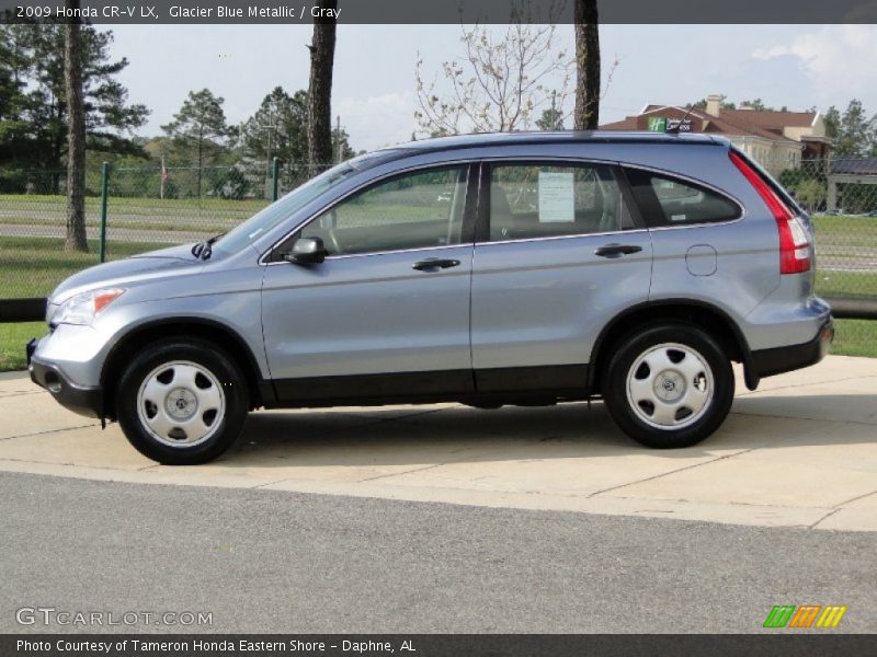 Glacier Blue Metallic / Gray 2009 Honda CR-V LX